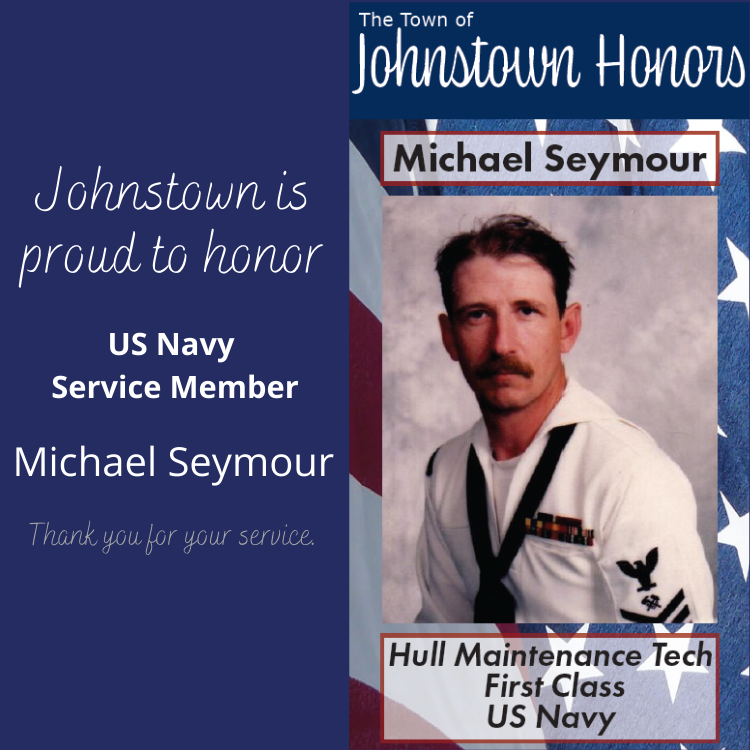 The Town of Johnstown honors Navy Service Member Michael Seymour