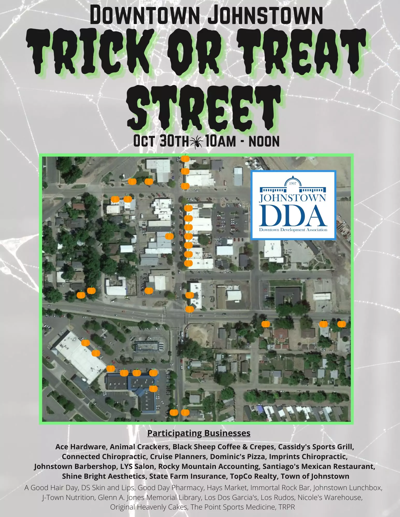Trick or Treat Street Locations - please contact the Johnstown Downtown Development Association for more information about Trick or Treat Street Locations johnstowndda@gmail.com