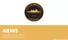 Decorative Image with Town of Johnstown town seal and words "News Release"