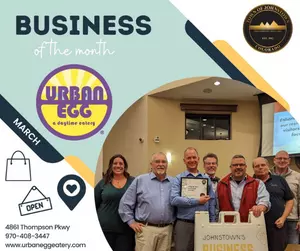 Johnstown's Business of the Month honoree for March 2022, Urban Egg. 