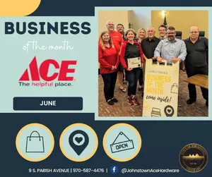Johnstown's Business of the Month honoree for June 2022, Ace Hardware. 