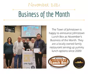 Johnstown's Business of the Month honoree for November 2021, Johnstown Lunch Box. 