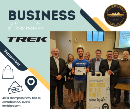 Johnstown's Business of the Month honoree for September 2022, Trek Bicycle. 