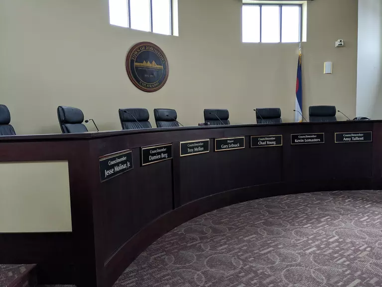 Image of Town Council Chambers at Town Hall - decorative