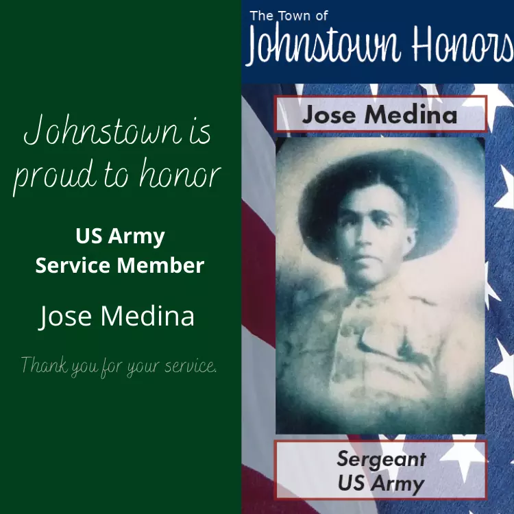 The Town of Johnstown honors Army Veteran Jose Medina