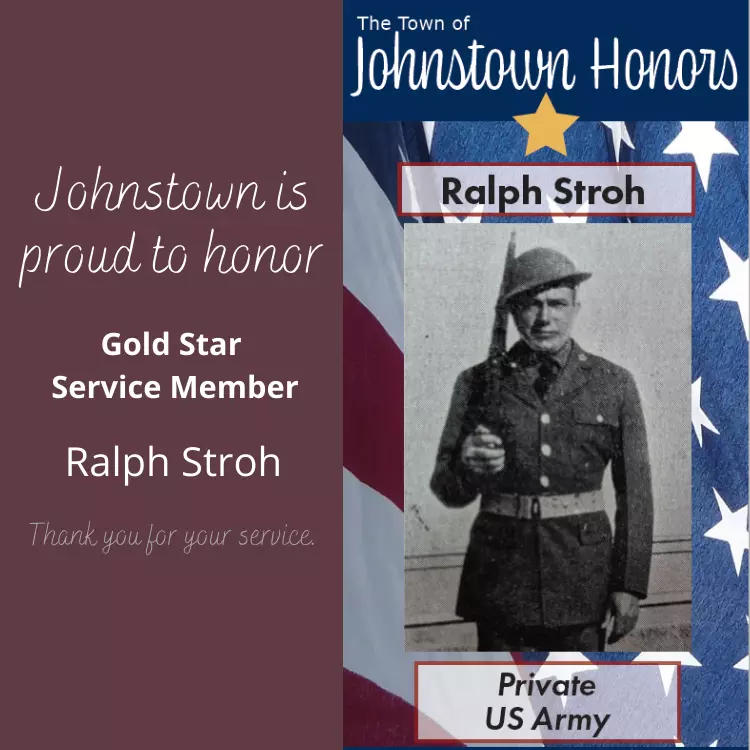 The Town of Johnstown honors Gold Star Veteran Ralph Stroh