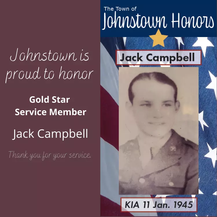 The Town of Johnstown honors Gold Star Veteran Jack Campbell