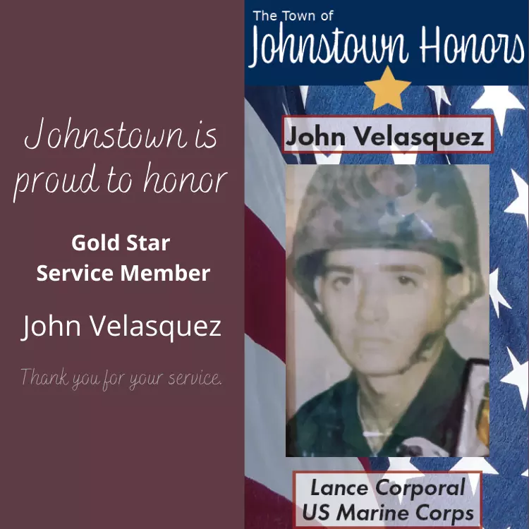 The Town of Johnstown honors Gold Star Veteran John Velasquez