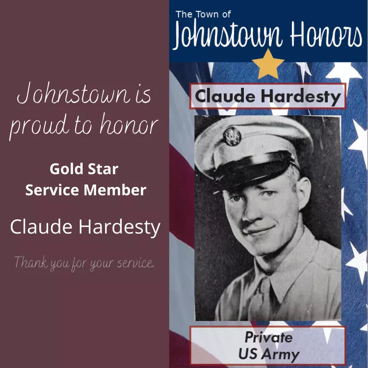 The Town of Johnstown honors Gold Star Veteran Claude Hardesty