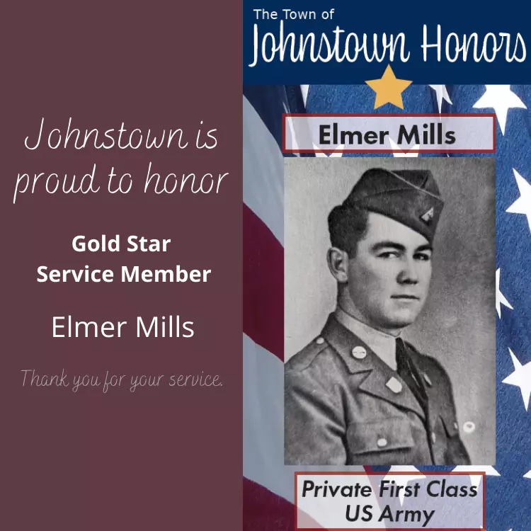 The Town of Johnstown honors Gold Star Veteran Elmer Mills