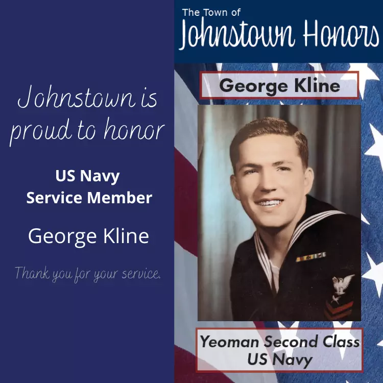 The Town of Johnstown honors Navy Veteran George Kline