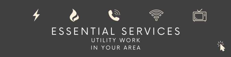 Click here for more information on gas, electric, intranet and phone essential services.